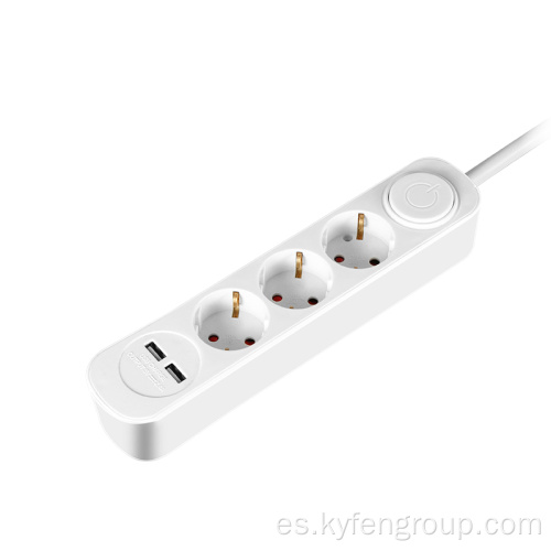 Tipo de Alemania de 5 outash Power Strip con USB